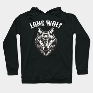 Lone Wolf Full Moon Biker Men Gift Hoodie